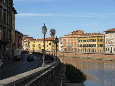 Location of Pisa Italy